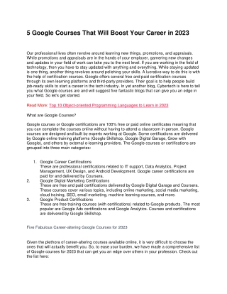 5 Google Courses That Will Boost Your Career in 2023