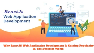 Why ReactJS Web Application Development Is Gaining Popularity In The Business World