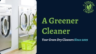 Green Cleaning Service – A Greener Cleaner