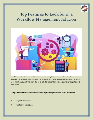 The Top Features to Look for in a Workflow Management Solution