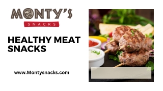 Healthy Meat Snacks - Montysnacks