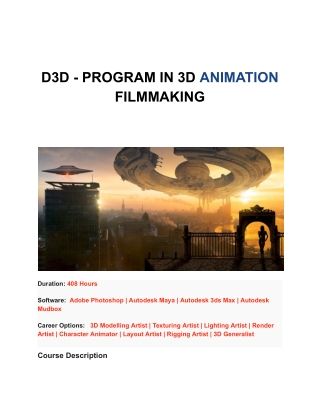 Animation Course in Gurgaon