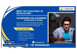 Best IAS Coaching In Bangalore