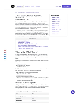 Know AFCAT Exam Eligibility 2023