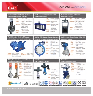 Electrical Globe Control Valve