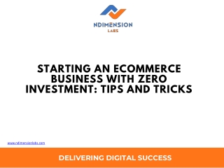 Starting an Ecommerce Business with Zero Investment