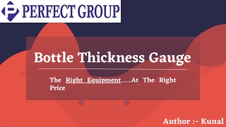 Bottle thickness gauge | Perfectgroupindia