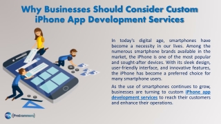 iPhone app development services