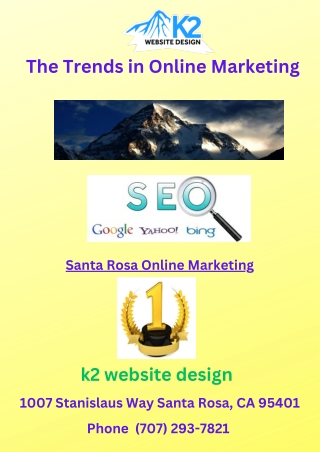 The Trends in Online Marketing