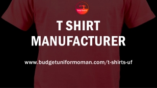 t shirt manufacturer