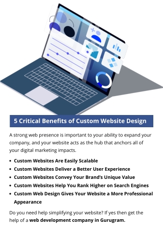 5 Critical Benefits of Custom Website Design