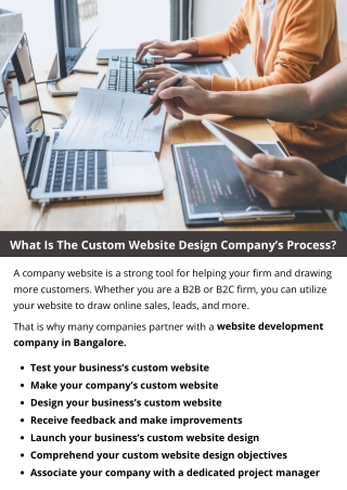 What Is The Custom Website Design Company’s Process?