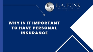 Why Is It Important to Have Personal Insurance