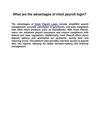 Intuit-Payroll-Login