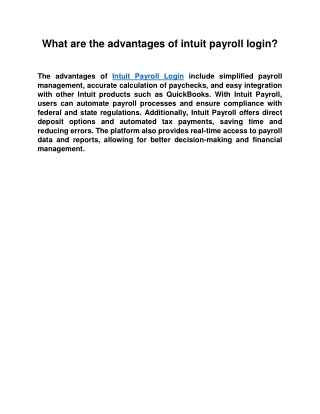 Intuit-Payroll-Login