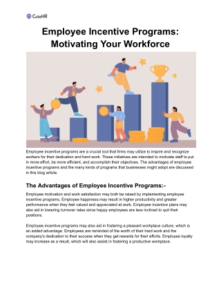 Employee Incentive Programs_ Motivating Your Workforce