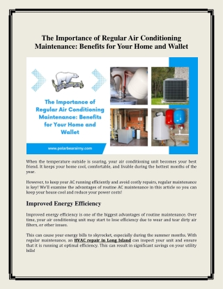 The Importance of Regular Air Conditioning Maintenance