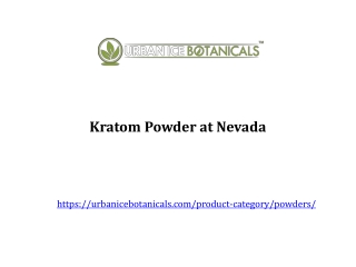 Kratom Powder at Nevada