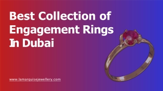 Best Collection of Engagement Rings In Dubai