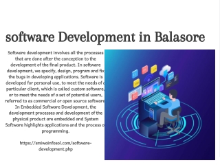 Software  Development in Balasore