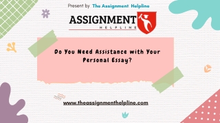 Do You Need Assistance with Your Personal Essay