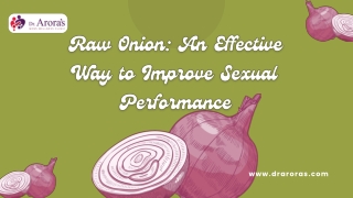 Raw Onion An Effective Way to Improve Sexual Performance