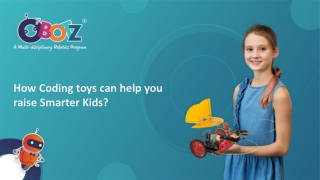 How Coding toys can help you raise Smarter Obotz