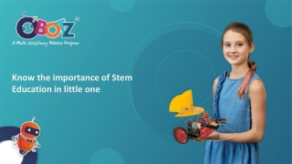 Know the importance of Stem Education