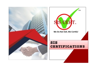 SIS Certifications Introduction