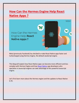 How Can the Hermes Engine Help React Native Apps.docx