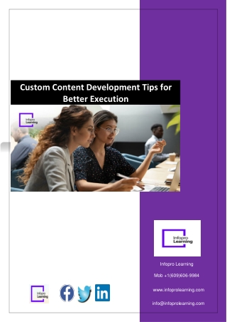 Custom Content Development Tips for Better Execution