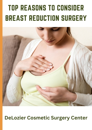 Top Reasons to Consider Breast Reduction Surgery