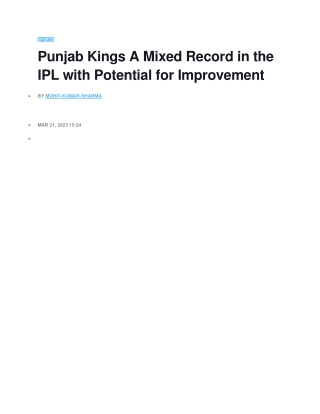 punjab kings