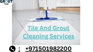 Tile And Grout Cleaning Services