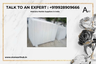 Makrana Marble Suppliers in India - Call Now 9928909666