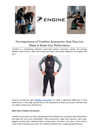 The Importance of Triathlon Accessories