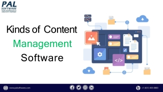 Kinds of Content Management Software