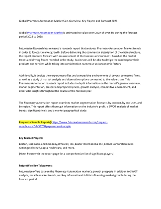Pharmacy Automation Market