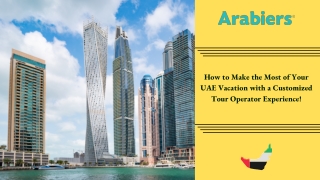 How to Make the Most of Your UAE Vacation with a Customized Tour Operator Experience