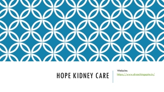 Hope Kidney Care 21