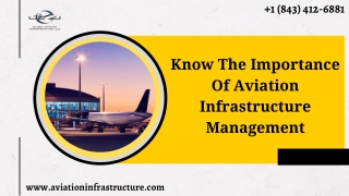 Know The Importance Of Aviation Infrastructure Management