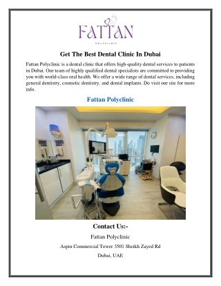 Get The Best Dental Clinic In Dubai