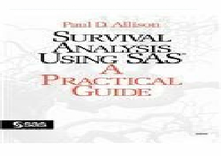 (PDF BOOK) Survival Analysis Using SAS: A Practical Guide kindle