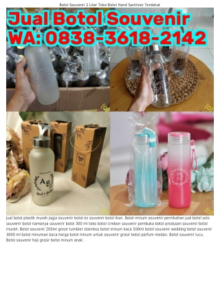 Ö8౩8_౩Ꮾl8_2l42 (WA) Toko Souvenir Botol Jogja Tumbler Custom Jakarta