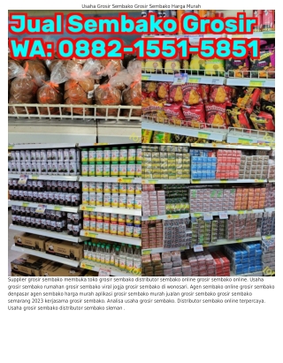 O882.I55I.585I (WA) Info Grosir Sembako Grosir Sembako Dan Snack