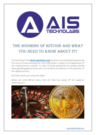 The Booming of Bitcoin and what YOU need to know about it