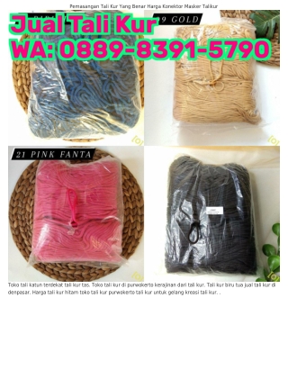 Ö88ᑫ~8ЗᑫI~57ᑫÖ (WA) Tali Kur Harga Kreasi Dari Tali Kur