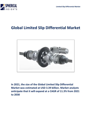 Global Limited Slip Differential Market