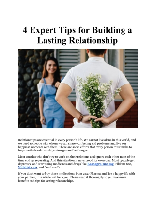 4 Expert Tips for Building a Lasting Relationship