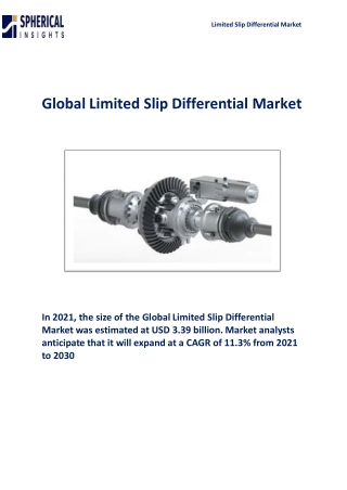Global Limited Slip Differential Market